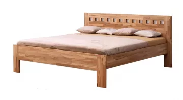 Drevená posteľ Ella Mosaic rovné rohy