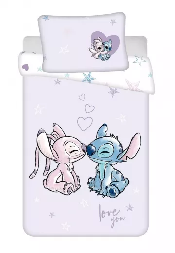 Bavlnen oblieky Lilo and Stitch Purple baby