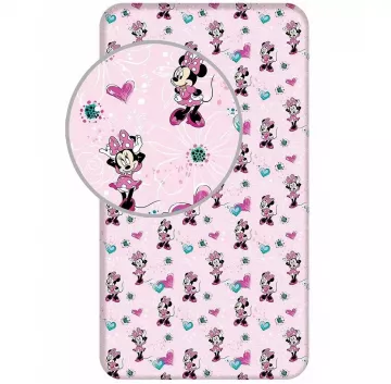 Bavlnen prestieradlo Minnie Flowers